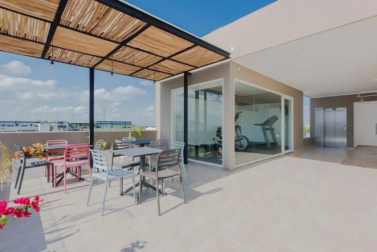 Chic Space, Private Balcony, Roof Pool, Good Wifi Playa del Carmen Mexico
